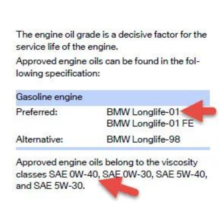 BMW 汽車製造商車廠機油認證